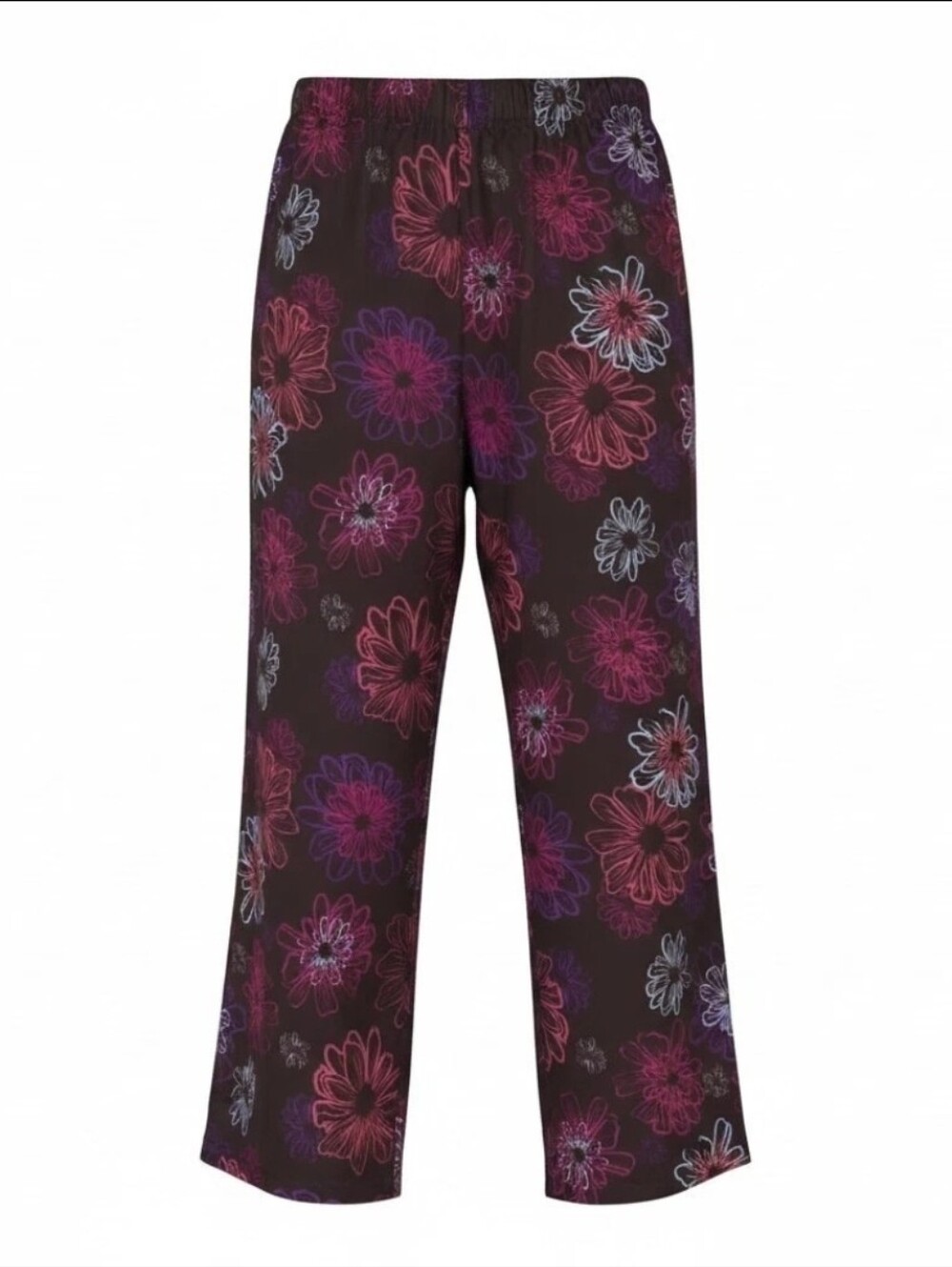 Relativity Capri Length Silky Lounge Drawstring Pants Pajamas Sweats Small